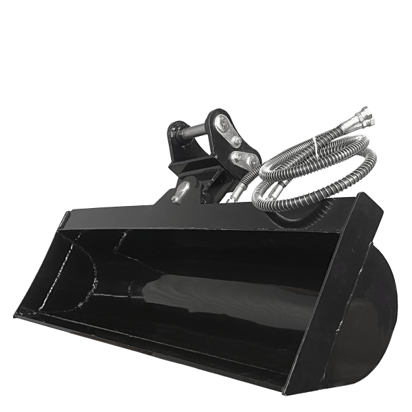 Godet de curage orientable hydraulique 120 cm Mini Pelle 3 Tonnes